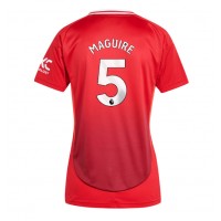 Billiga Manchester United Harry Maguire #5 Hemma fotbollskläder Dam 2024-25 Kortärmad